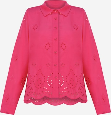 FRESHLIONS Langarmbluse 'Kate' in Rot: Vorderseite