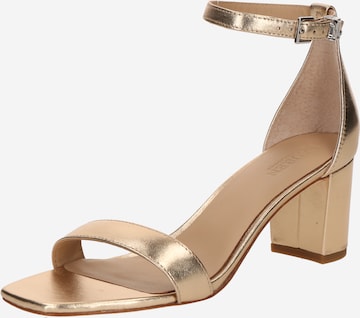 sidabrinė Lauren Ralph Lauren Basutės su dirželiais 'LOGAN': priekis