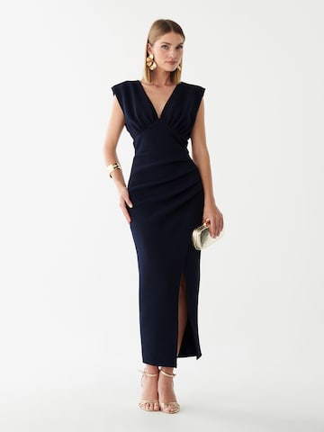 Rochie de seară 'AZELLE ' de la BWLDR pe albastru: față