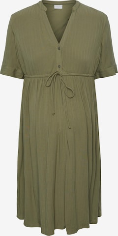 Pieces Maternity - Vestido camisero 'Otena' en verde