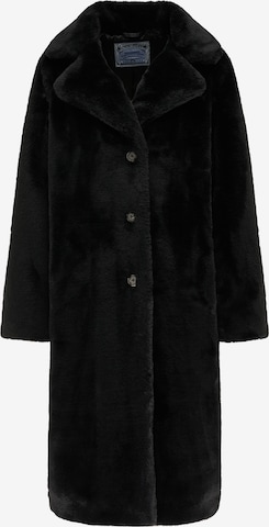 DreiMaster Vintage Between-Seasons Coat in Black: front