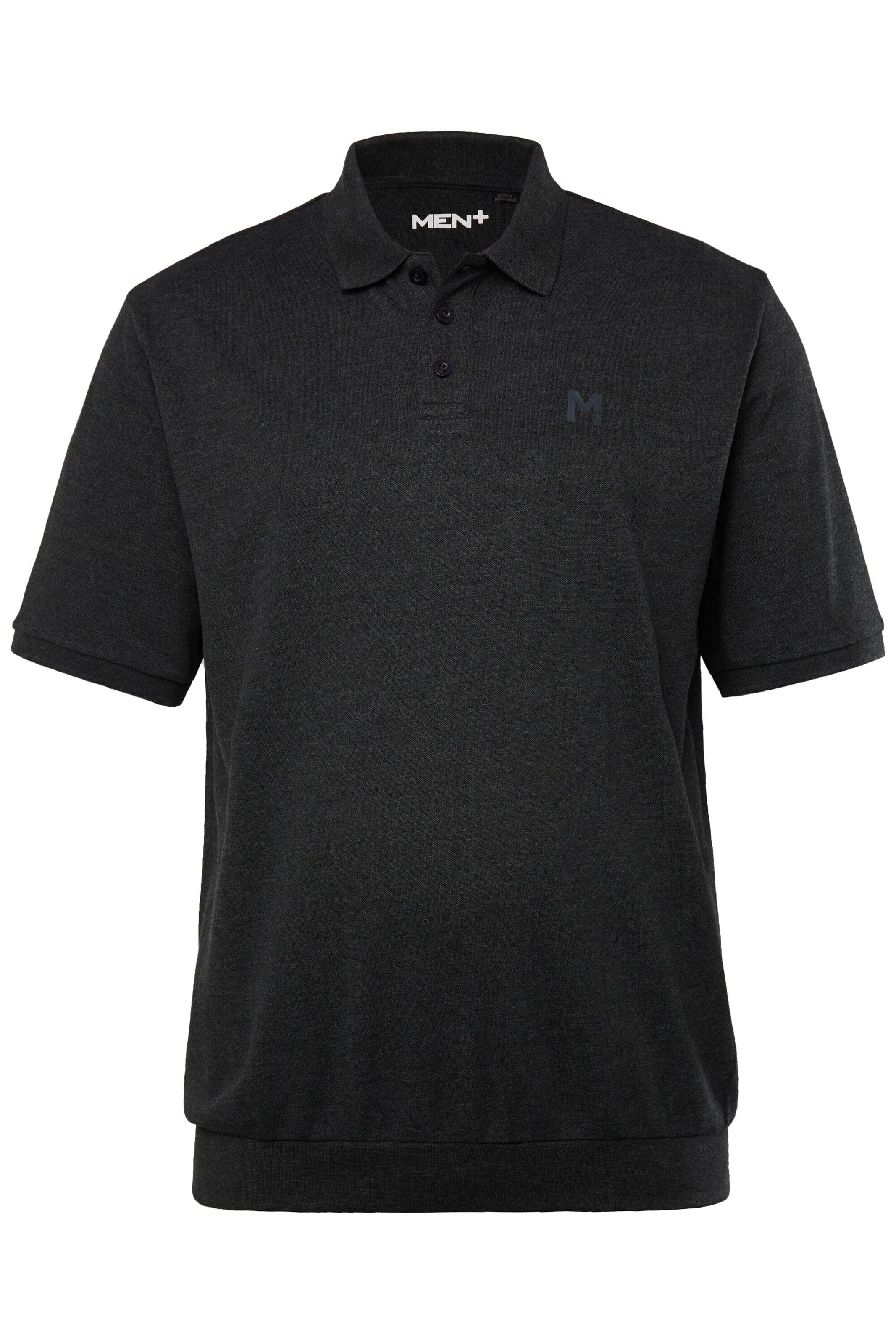 Men Plus Shirt in Schwarz: Vorderseite