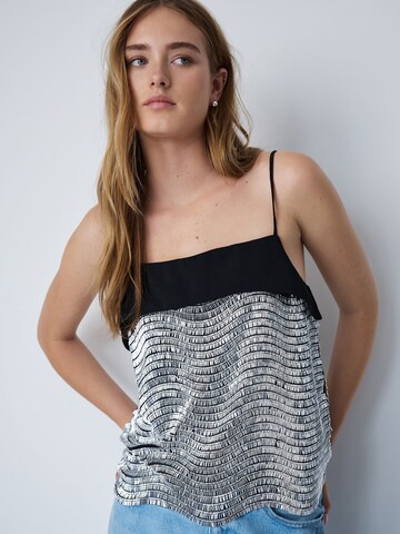 Next Top 'Cami' in Zilver: voorkant