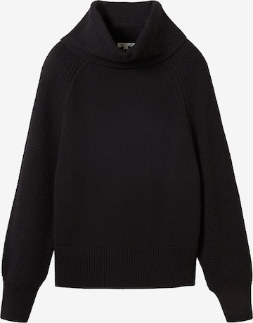 Pull-over TOM TAILOR en noir : devant