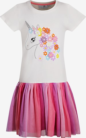 happy girls Dress in Mixed colours: front