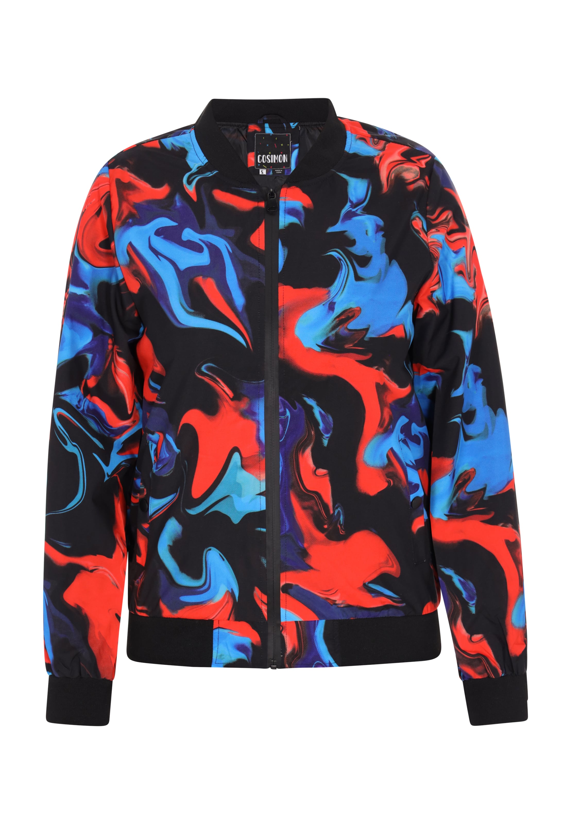 COSIMON Φθινοπωρινό και ανοιξιάτικο μπουφάν σε κόκκινο: μπροστά