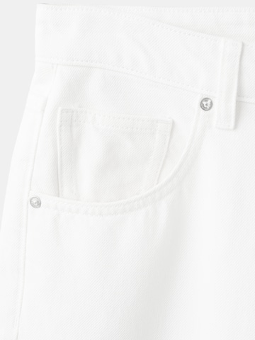 MANGO Široke hlačnice Kavbojke 'KIKA' | bela barva