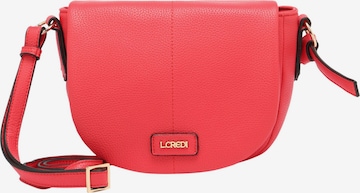 L.CREDI Crossbody Bag in Red: front