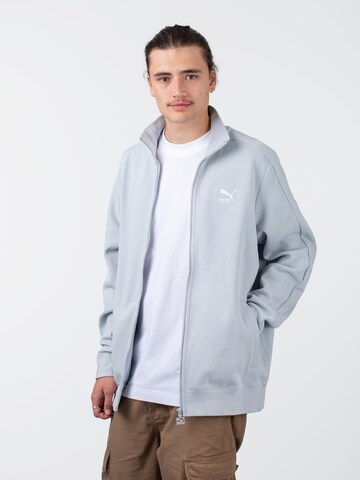PUMA Кофта на молнии 'T7 Track' в Серый