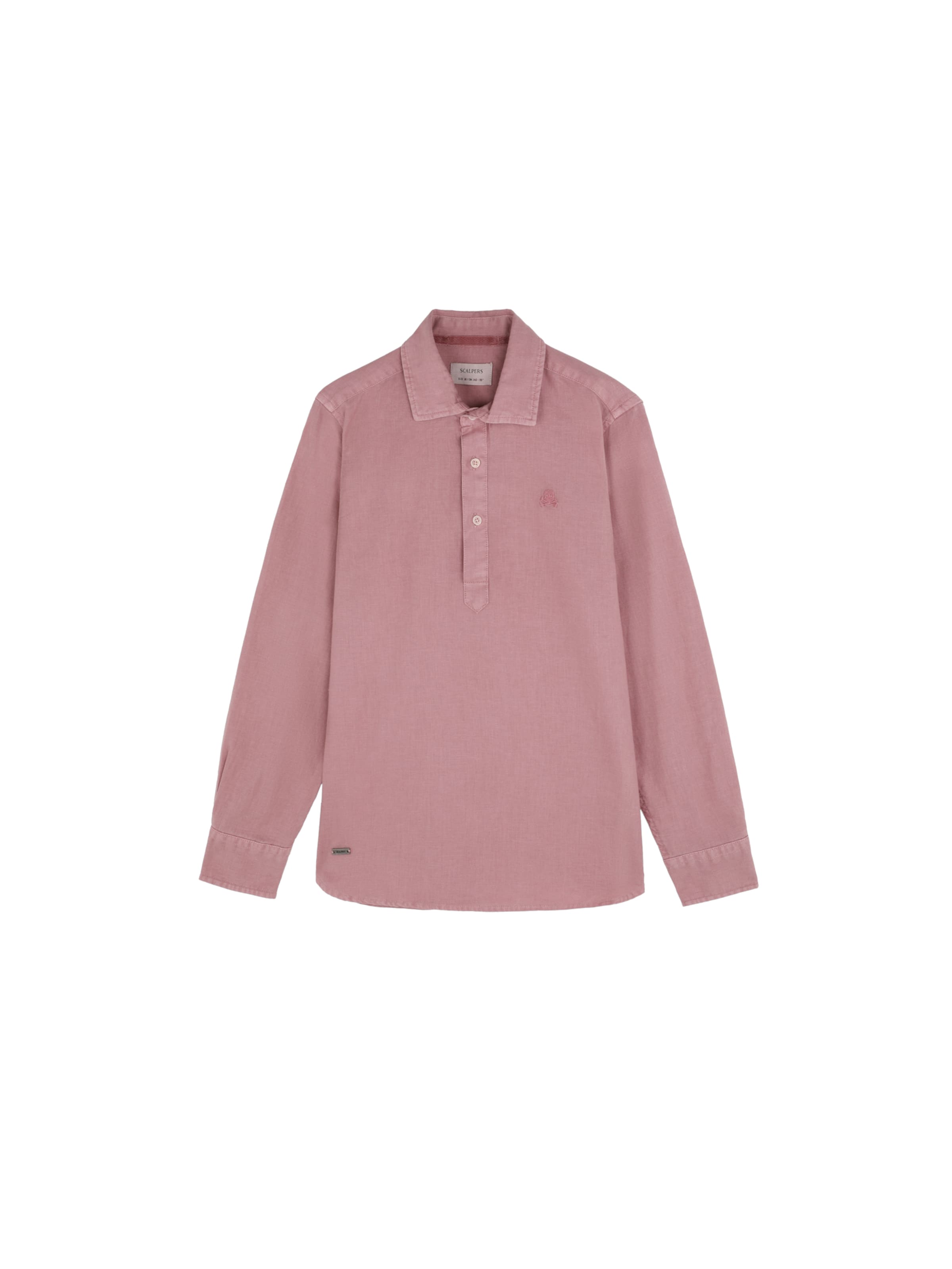 Scalpers Rovný strih Košeľa ' ' - Červená: predná strana