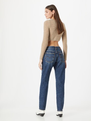 LEVI'S ® Regular Дънки 'Middy Straight W/Pintuck' в синьо