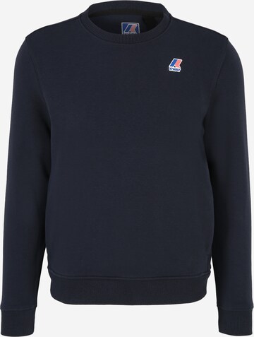 K-Way - Sweatshirt 'LE VRAI AUGUSTE' em azul: frente