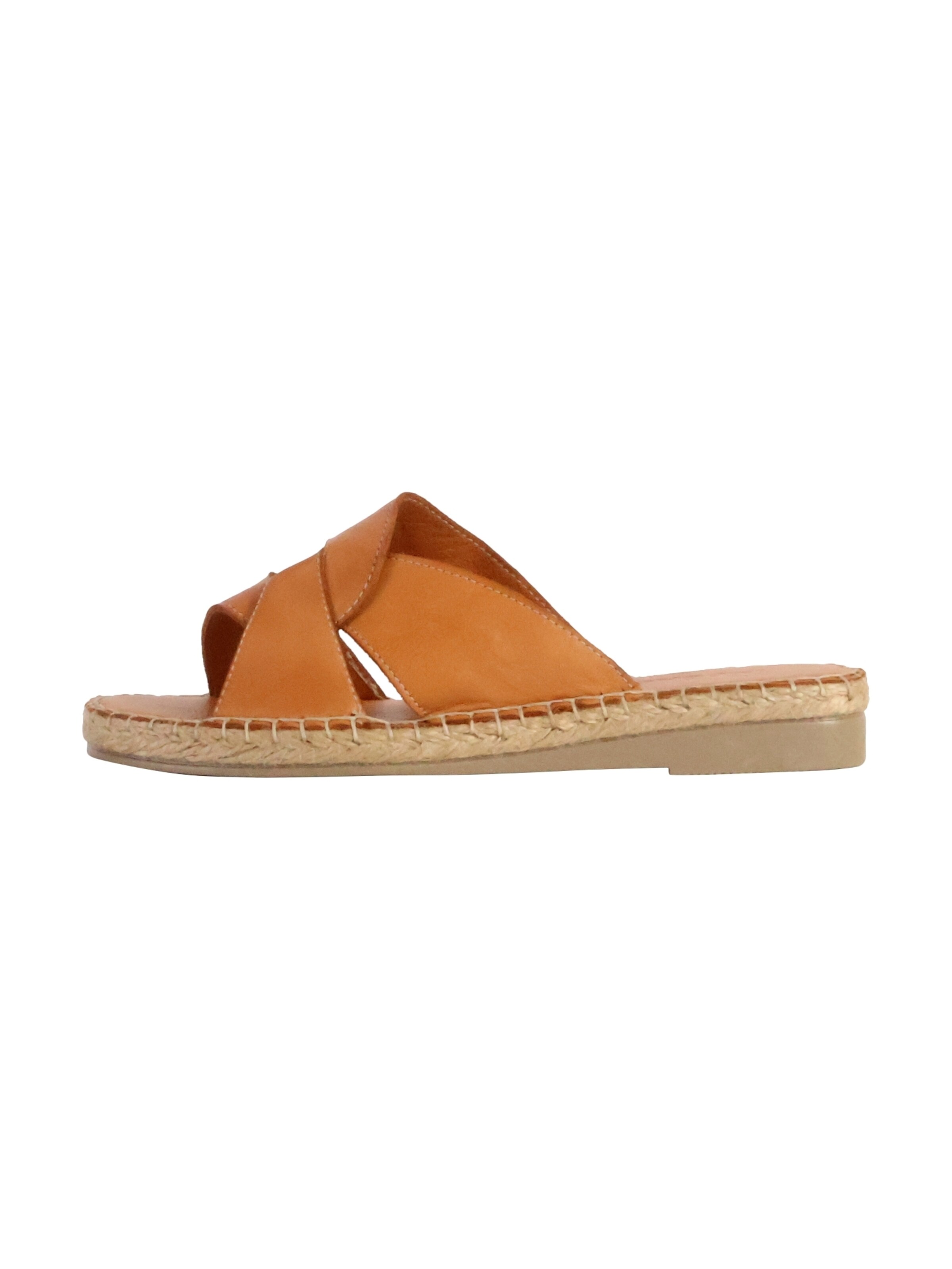 The Divine Factory Sandal 'Flache Sandale aus TDF-Leder Alénoa' in Beige: front