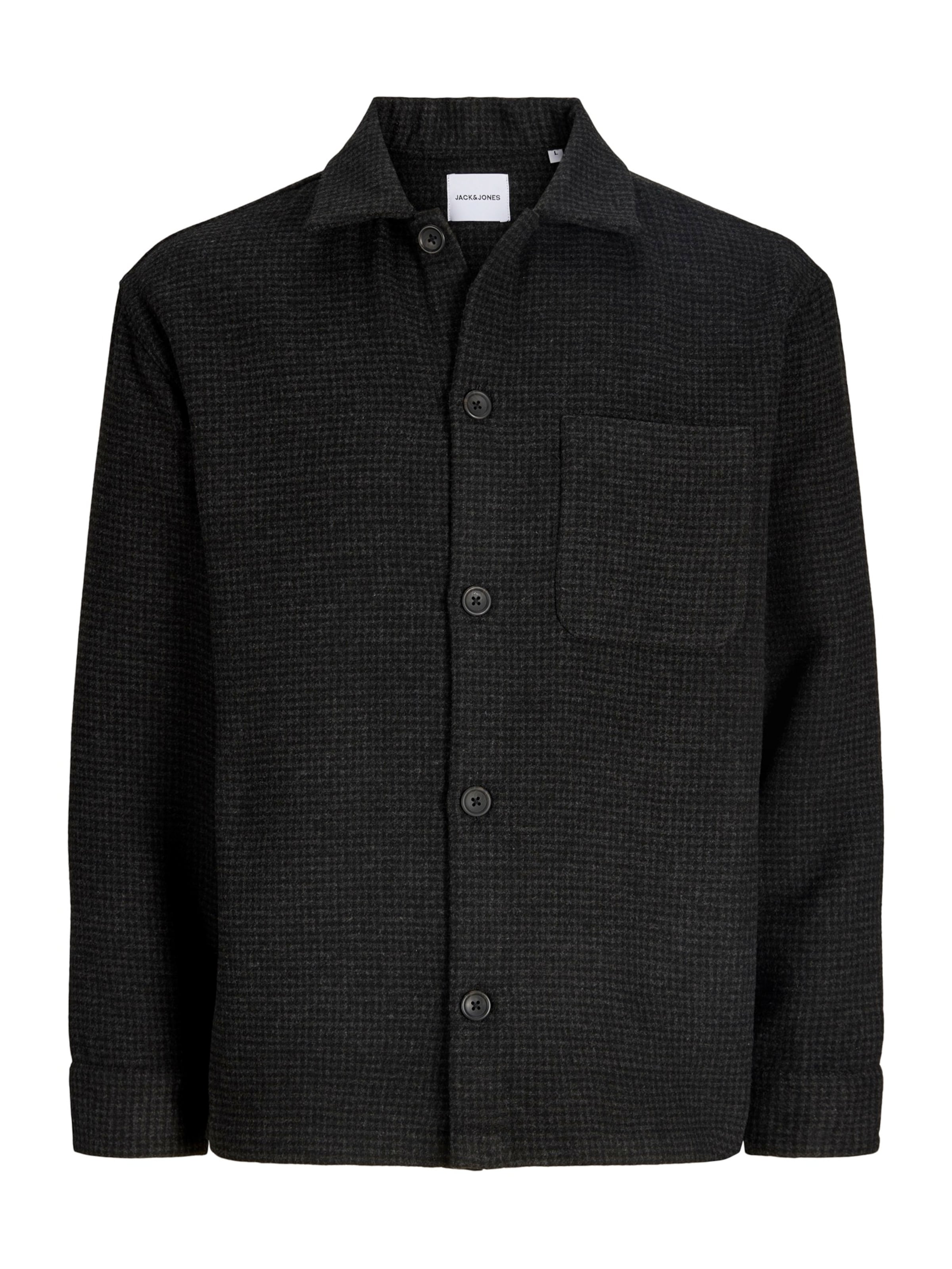 JACK & JONES Srajca 'JJESOHO OLLIE' v velikosti S  | pegasto črna barva, Prikaz izdelka