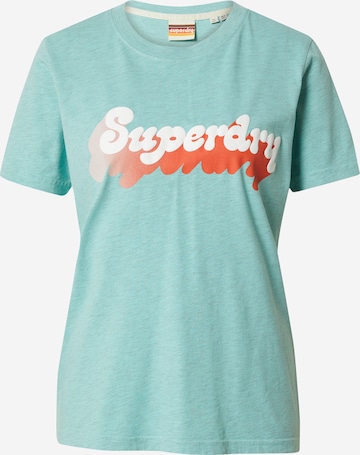 Superdry Shirt 'COOPER CITY' in Blauw: voorkant
