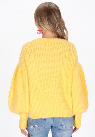 Pull-over IZIA en jaune