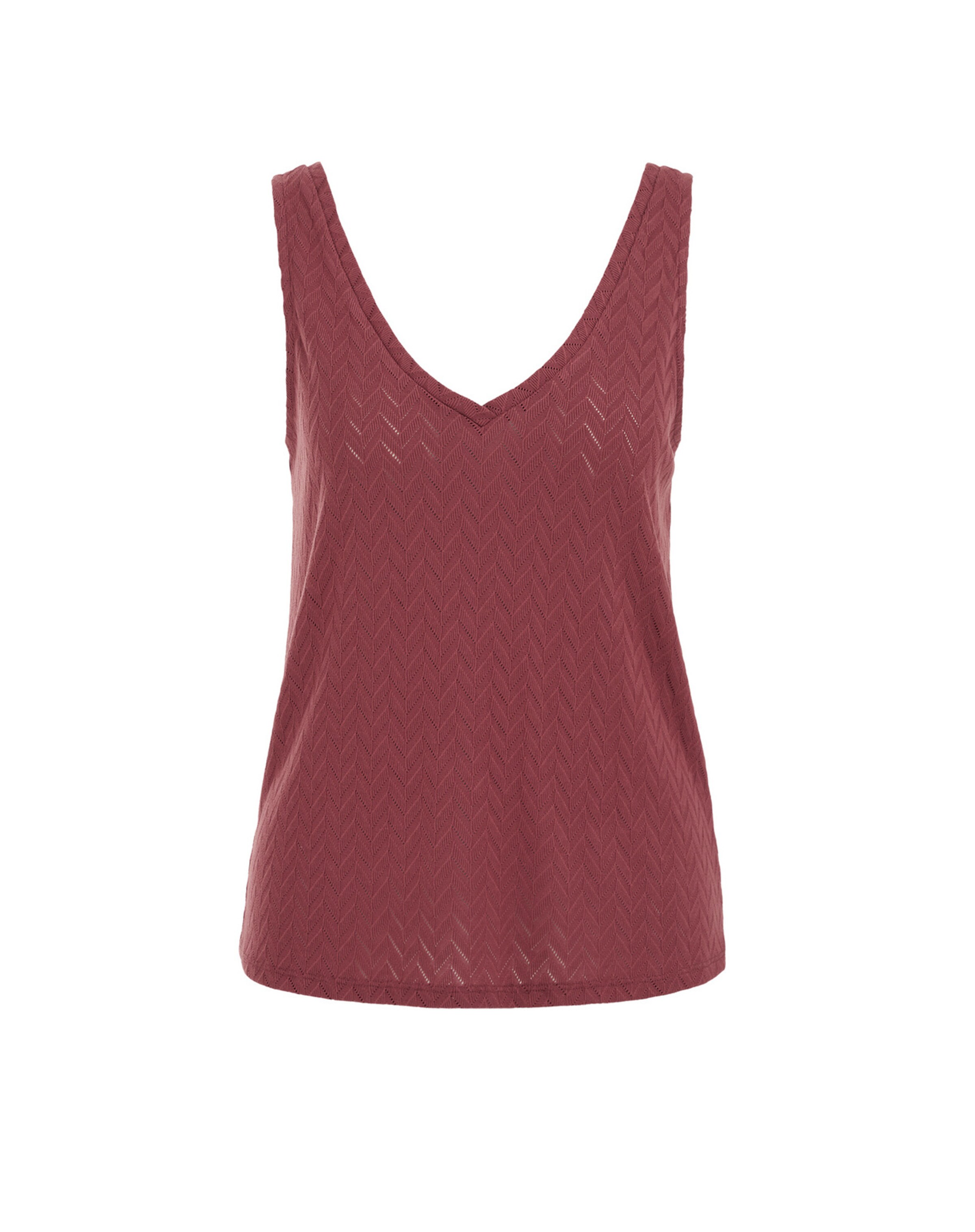 WE Fashion Топ в червено: отпред
