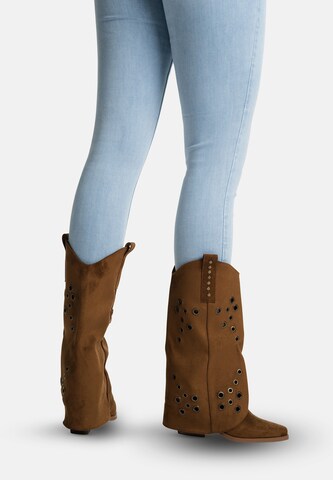 Salinyang Cowboylaarzen in Bruin