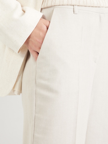 co'couture Wide leg Pleated Pants 'Lisa' in Beige