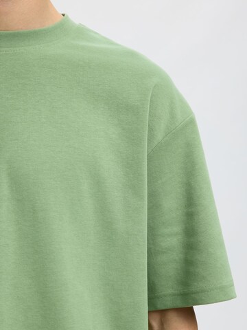 SELECTED T-Shirt 'SLHOscar' in Grün
