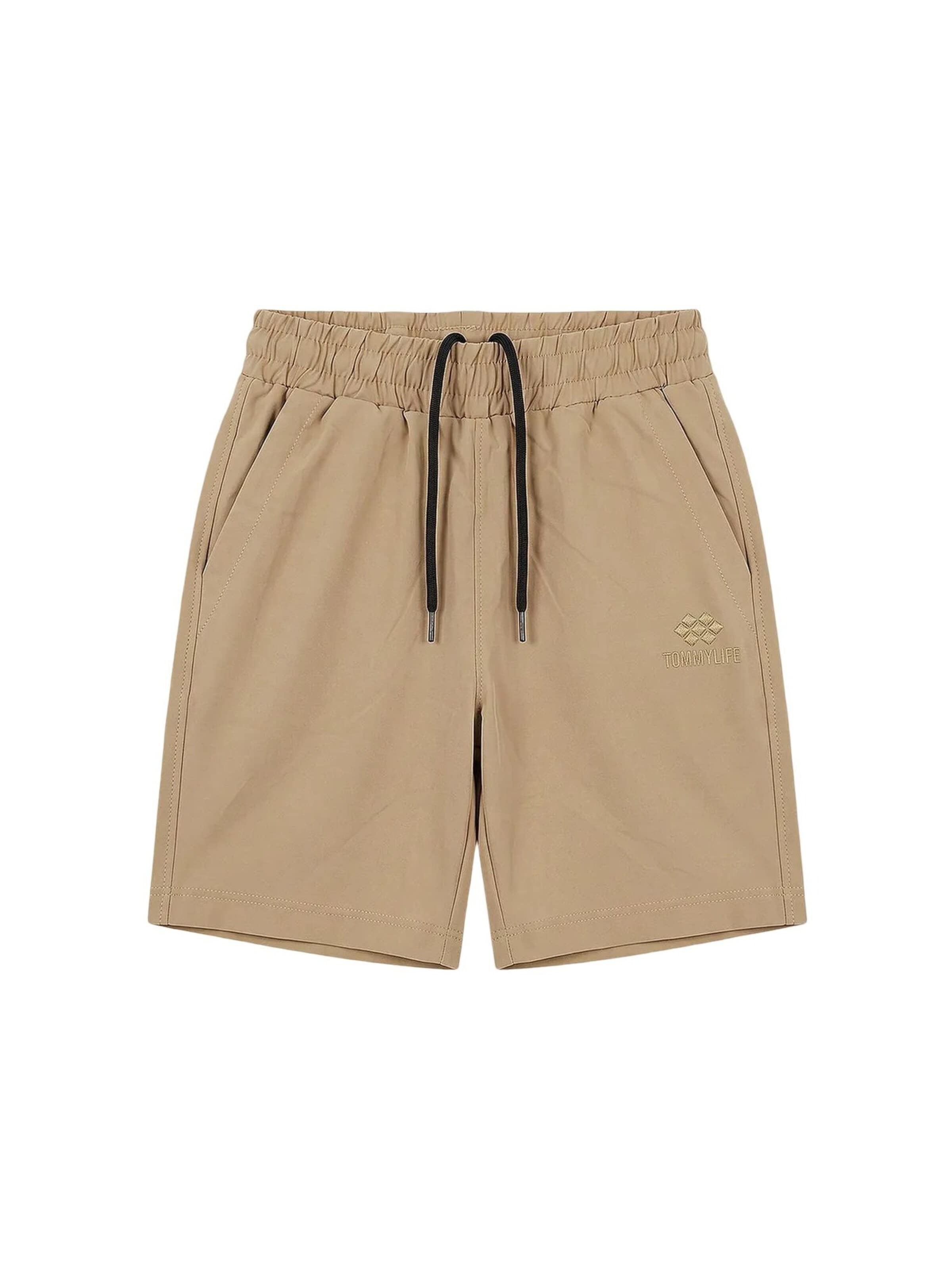 Tommy Life Broek 'TOMMY Shorts, ohne Verschluss' in Beige: voorkant