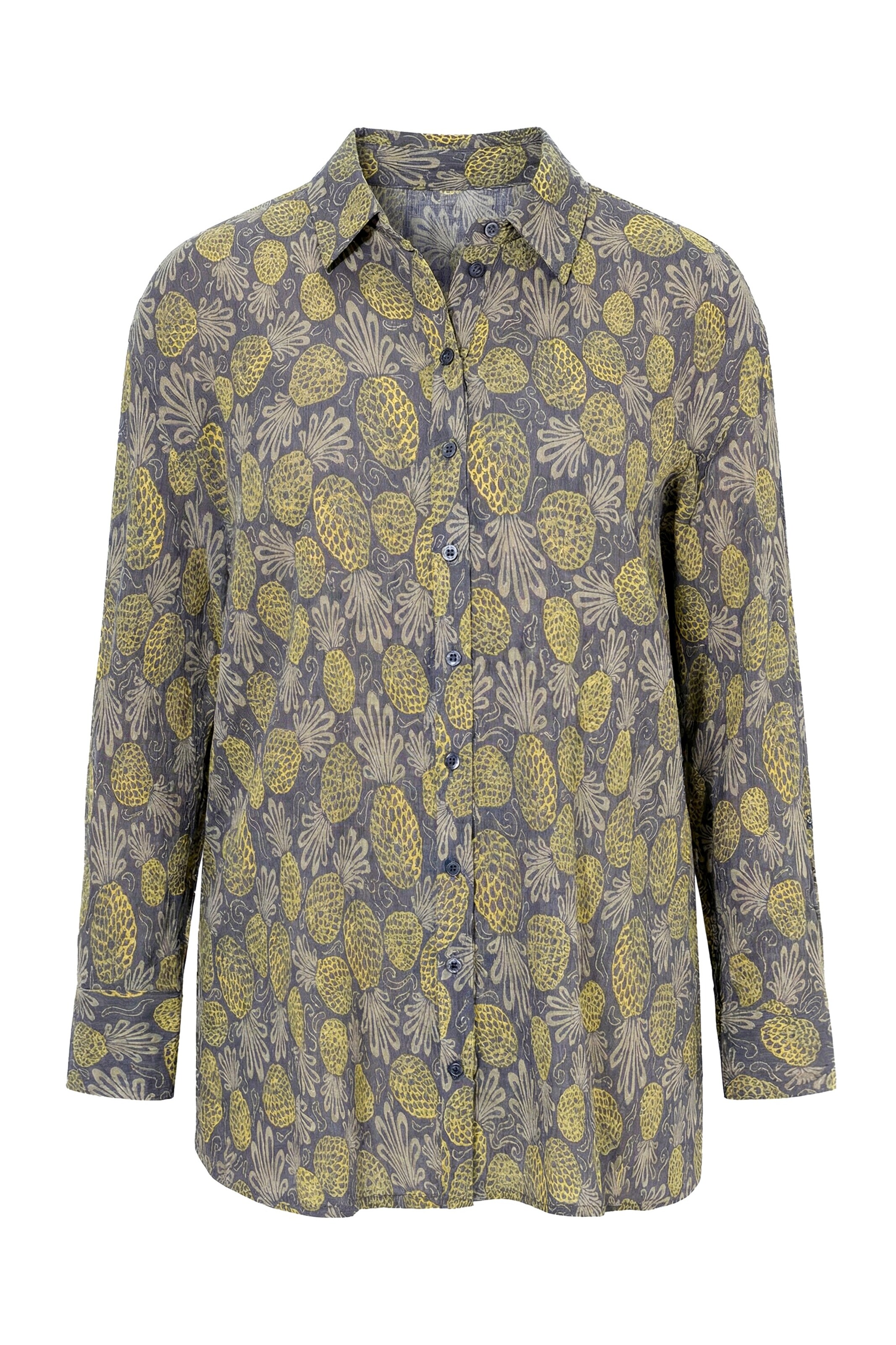 Ulla Popken Blouse in Grijs: voorkant