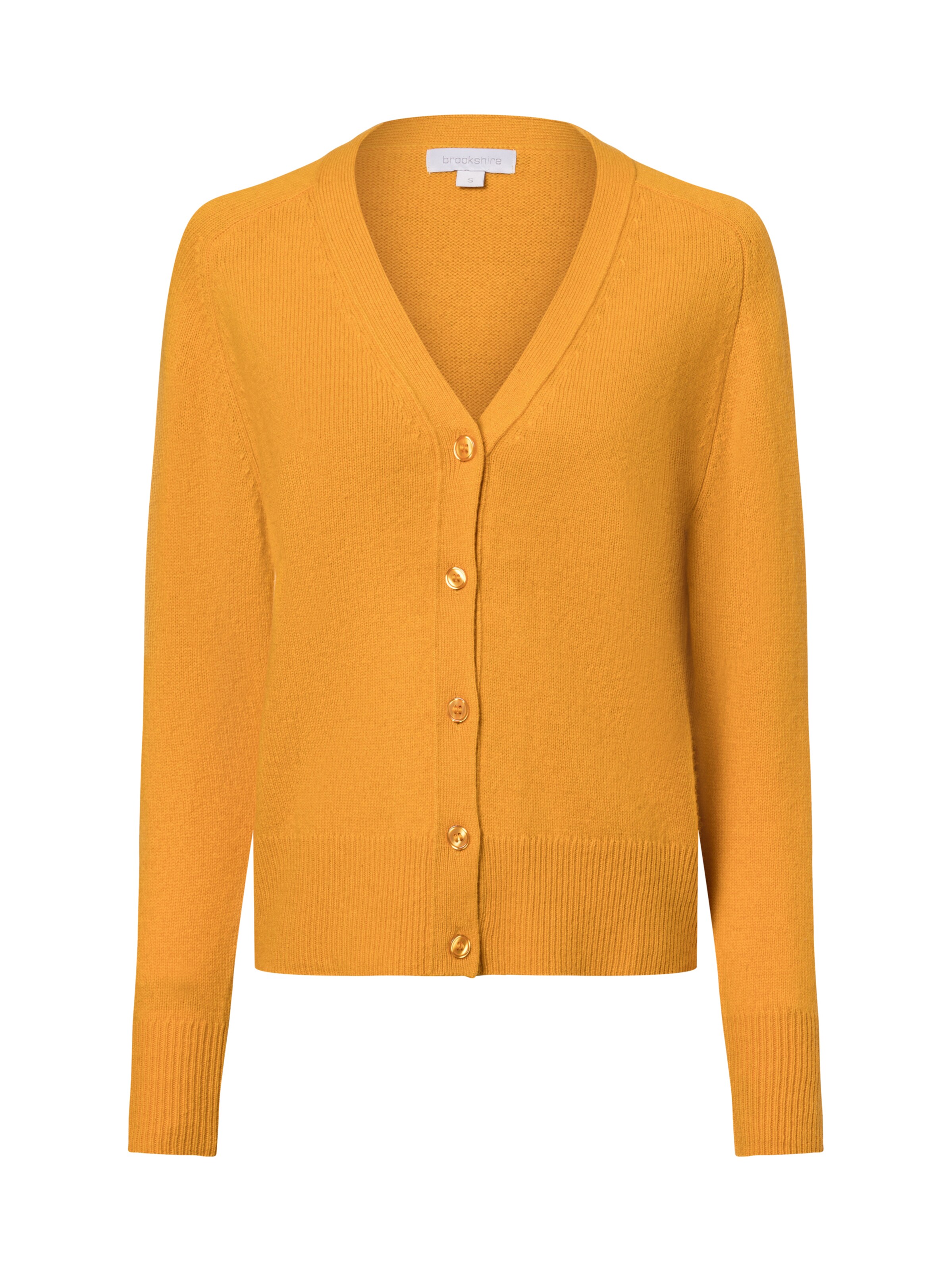 Brookshire Strickjacke in Gelb: Vorderseite