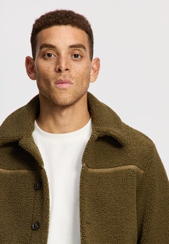 Shiwi Fleece jas in Groen