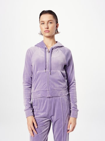 Juicy Couture Sweatjacke 'MADISON' in Lila: predná strana