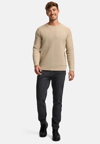 INDICODE JEANS Trui 'Petri' in Beige