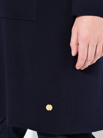 Ulla Popken Strickjacke in Blau