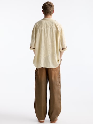 Pull&Bear Regular fit Overhemd in Beige