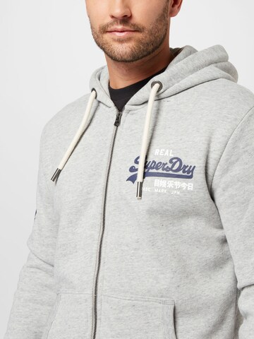 Superdry Zip-Up Hoodie in Grey