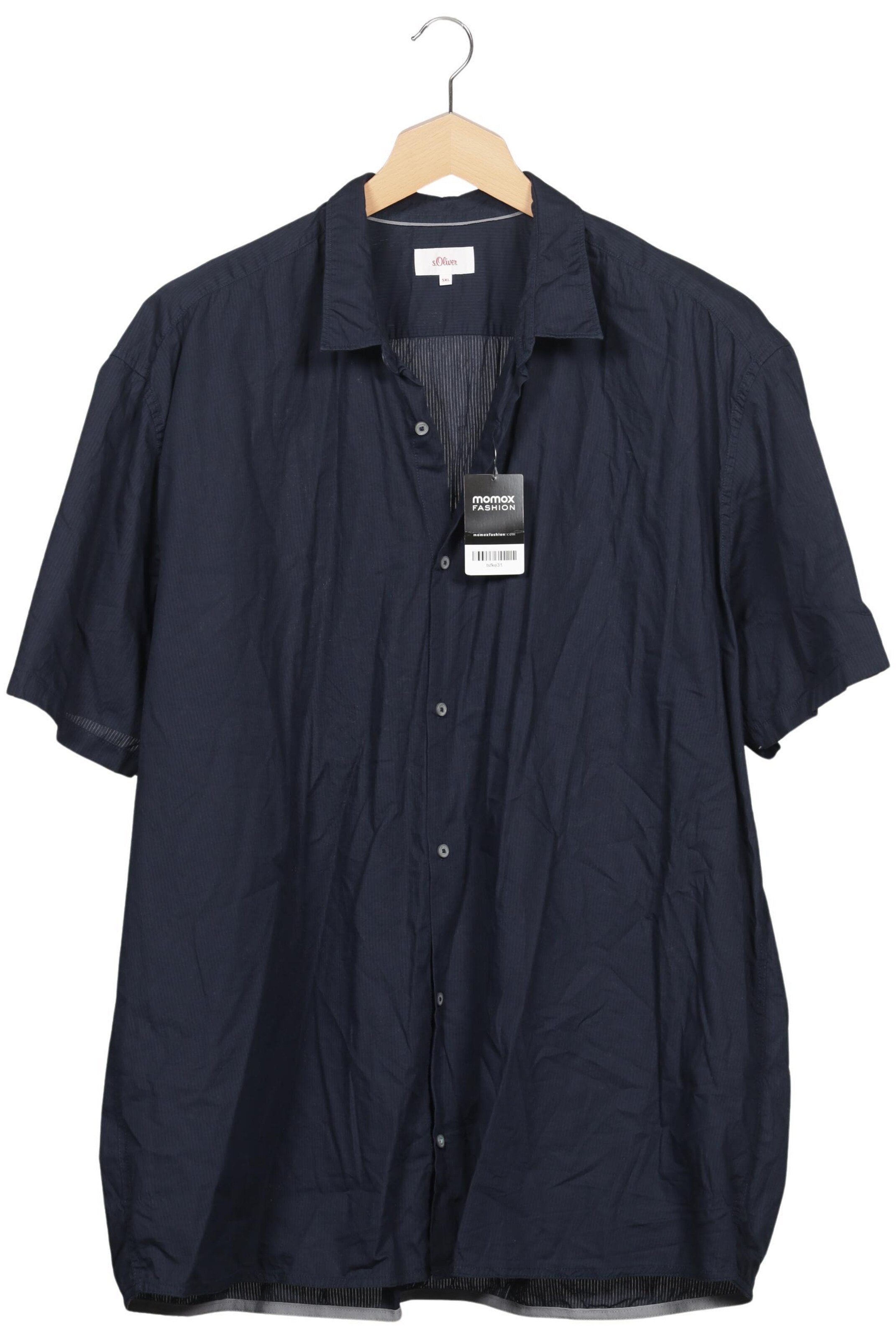s.Oliver Button Up Shirt in 5XL in Blue: front