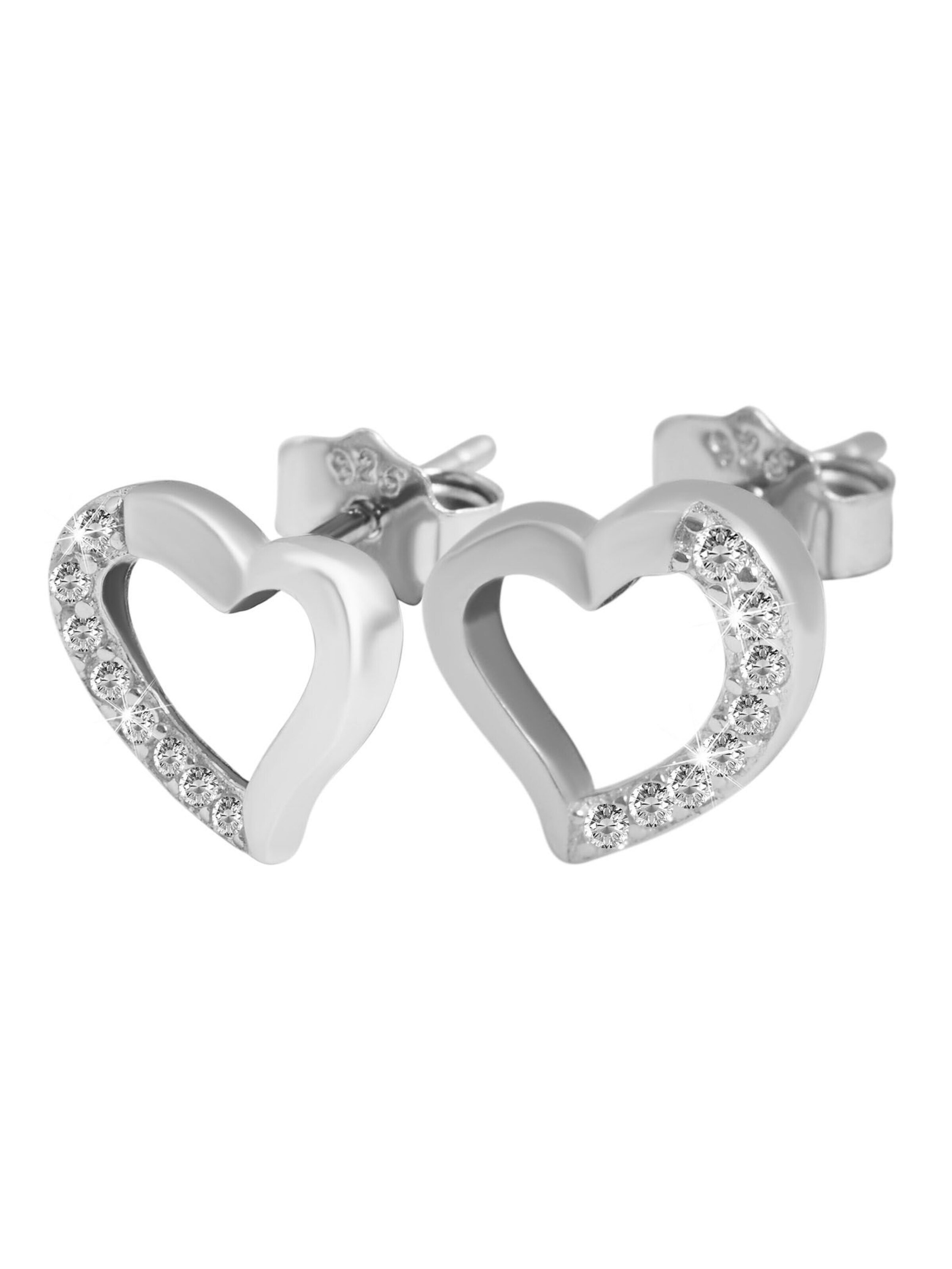 Akzent Jewelry Set '"Imala" aus 925 Sterlingsilber, rhodiniert, langlebig' in Silver: front