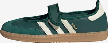 ADIDAS ORIGINALS Балетки с ремешком 'Samba' в Зеленый: спереди