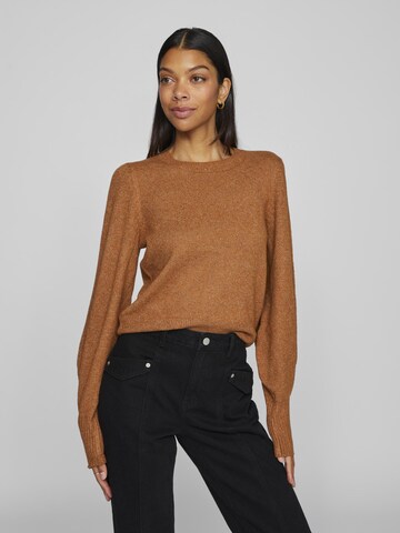 VILA Sweater in Brown: front