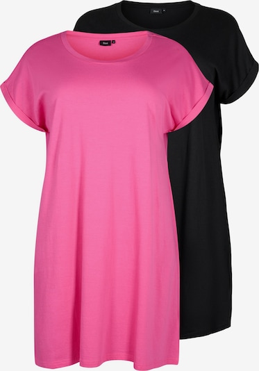 Zizzi Kleid 'MBRYNN' in pink / schwarz, Produktansicht