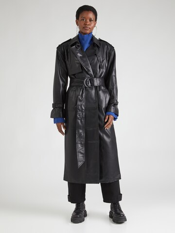 TOPSHOP Mantel in Schwarz: Vorderseite