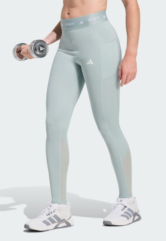 ADIDAS PERFORMANCE Skinny Leggings 'TECHFIT' in Green