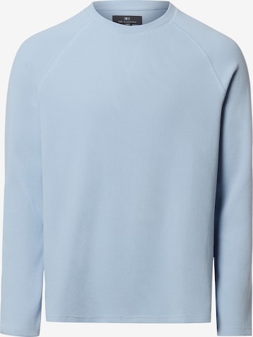 Sweat-shirt Nils Sundström en bleu : devant