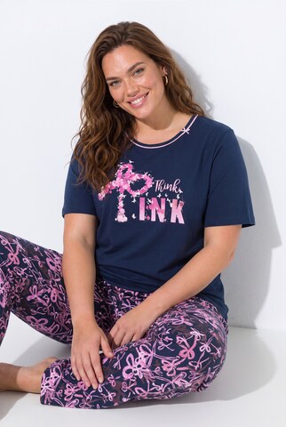 Ulla Popken Pyjama in Blau