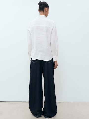 MANGO Blus 'LINO' i vit