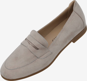 Palado Mokassin 'Arselaus' in Grau: Vorderseite