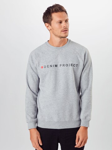 Coupe regular Sweat-shirt Denim Project en gris : devant