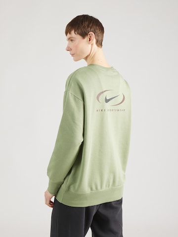 Nike Sportswear Sweatshirt 'Swoosh' in Green