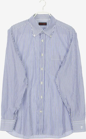 PIERRE CARDIN Button Up Shirt in XXL in Blue: front