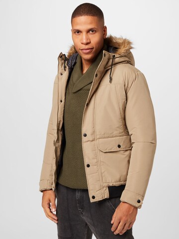 Giacca invernale 'WINNER' di JACK & JONES in beige: frontale