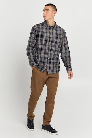 !Solid Regular fit Button Up Shirt 'Court' in Brown