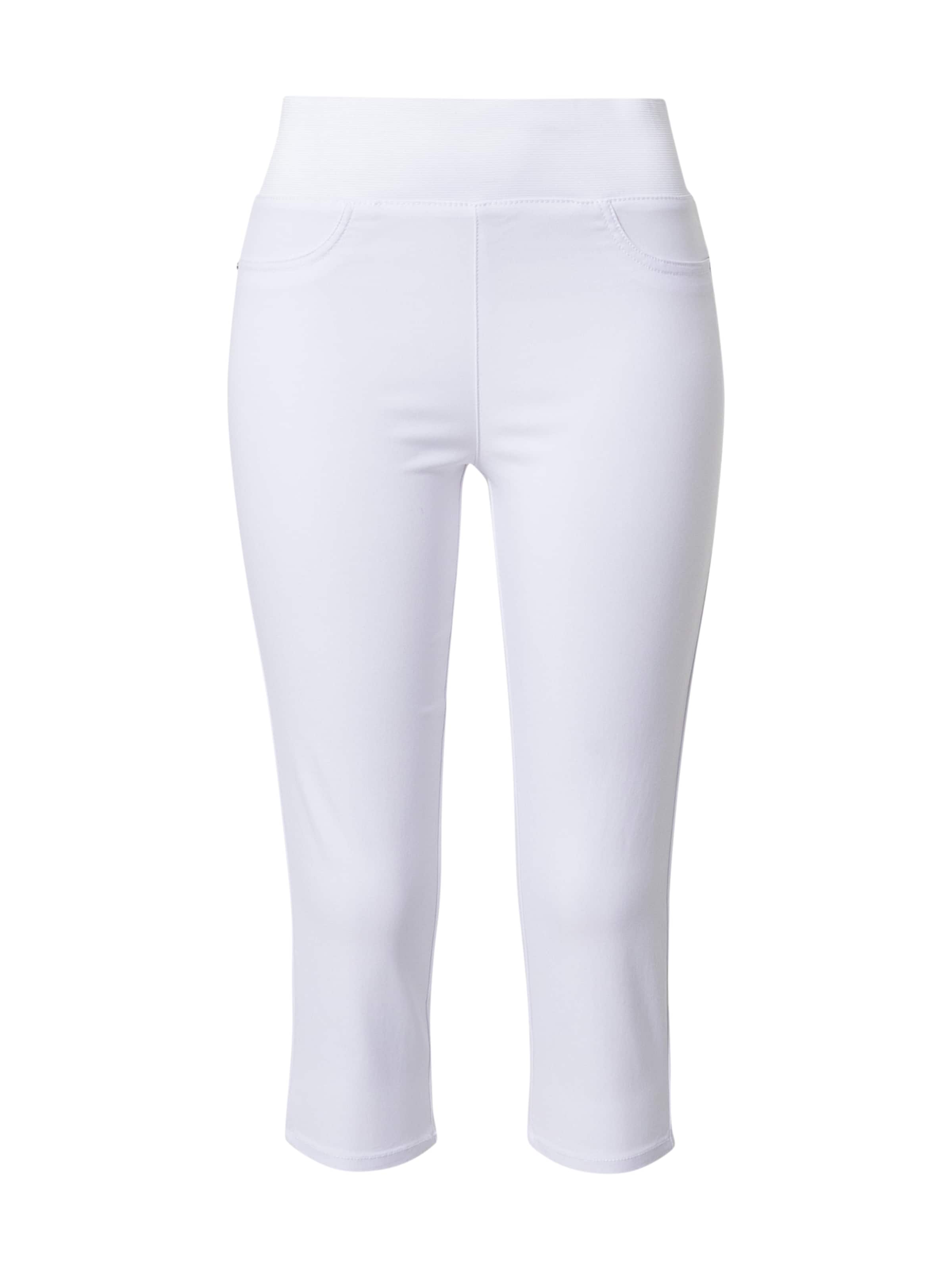 Freequent Skinny Pants in White: front